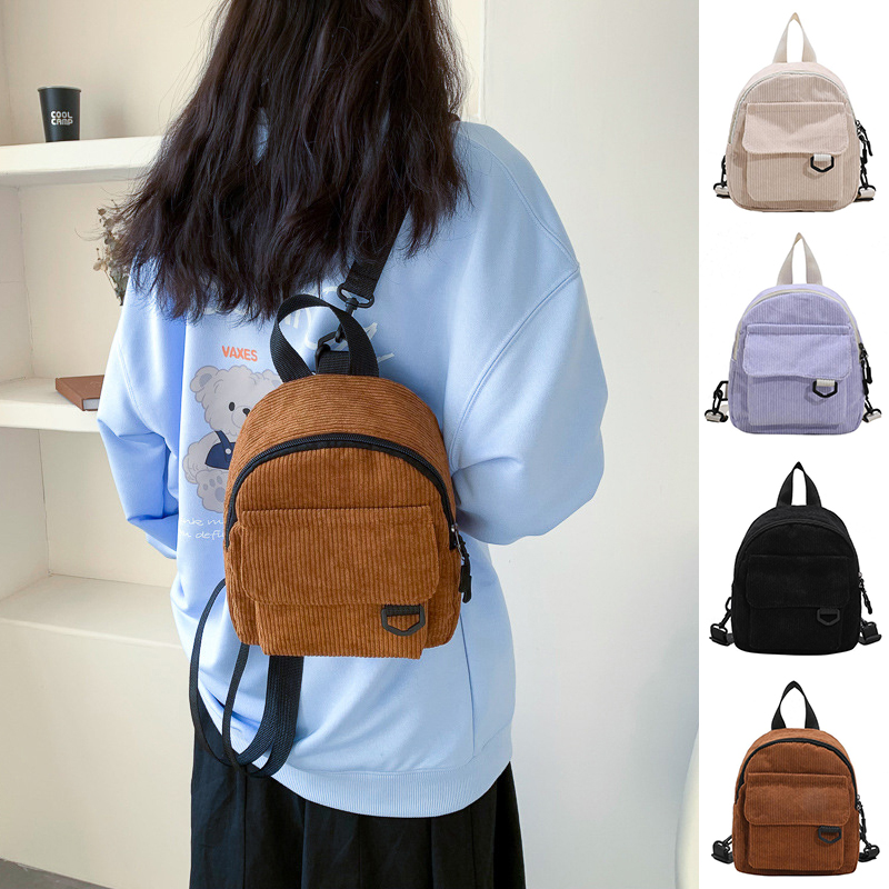 Corduroy Mini Backpack