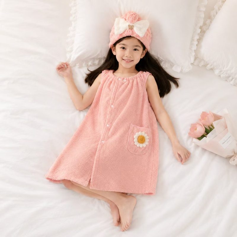Hooded Kids' Bathrobe