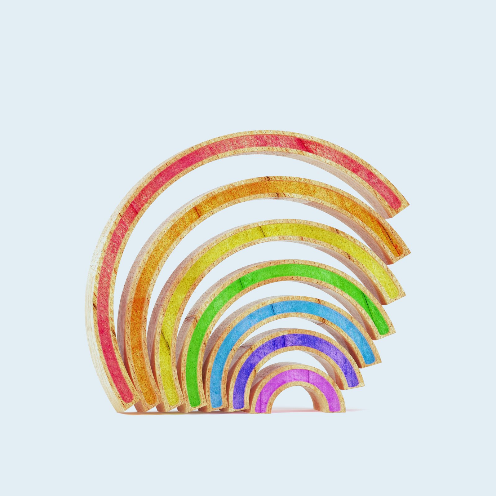 Wooden Stacking Rainbow
