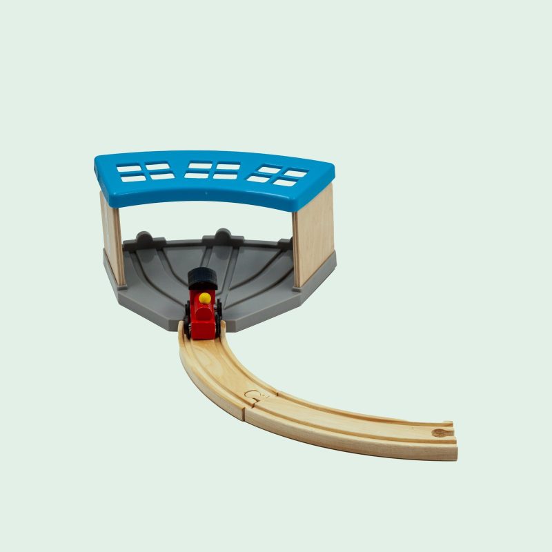 Wooden Train Station