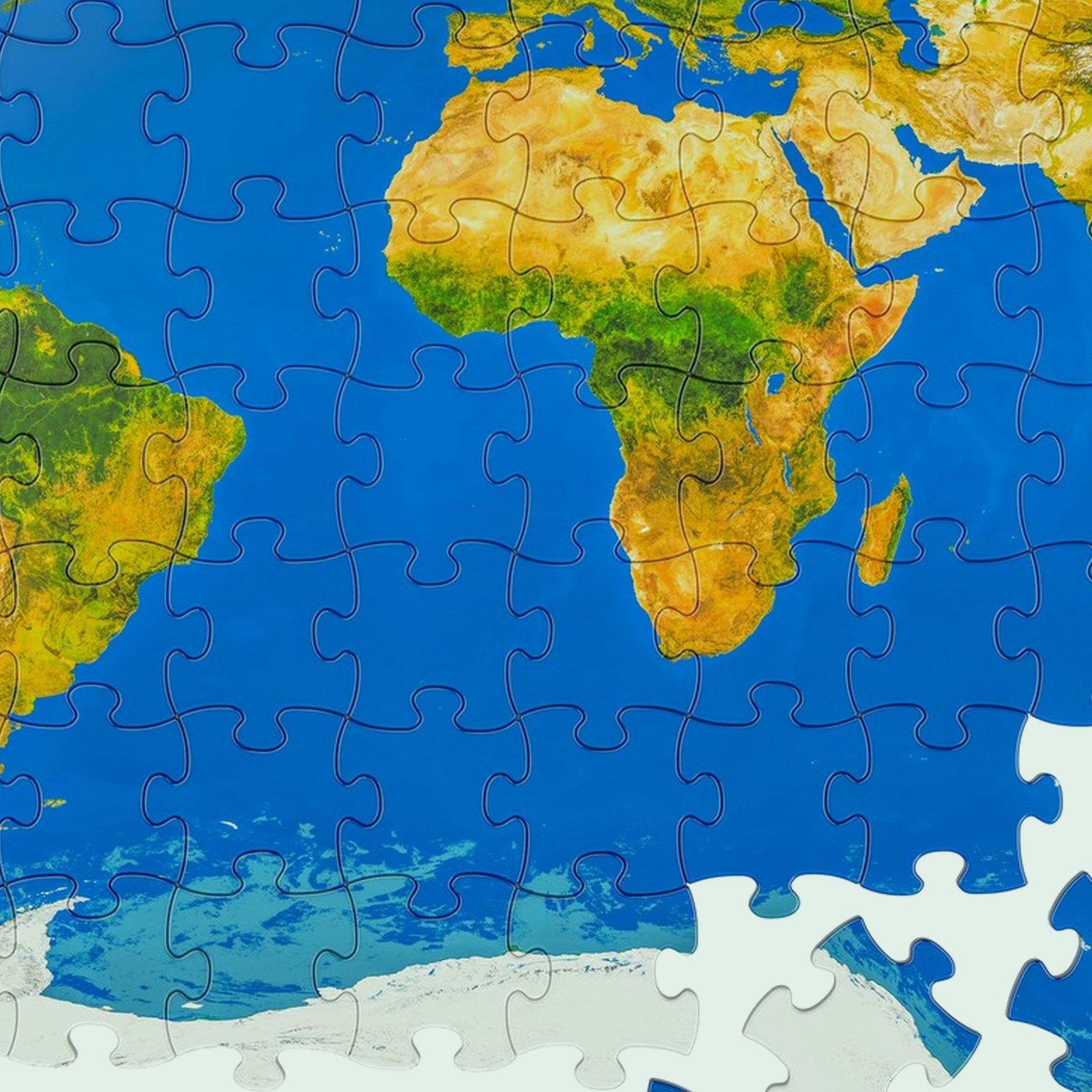Jigsaw, 500 Pieces, World Map — 2