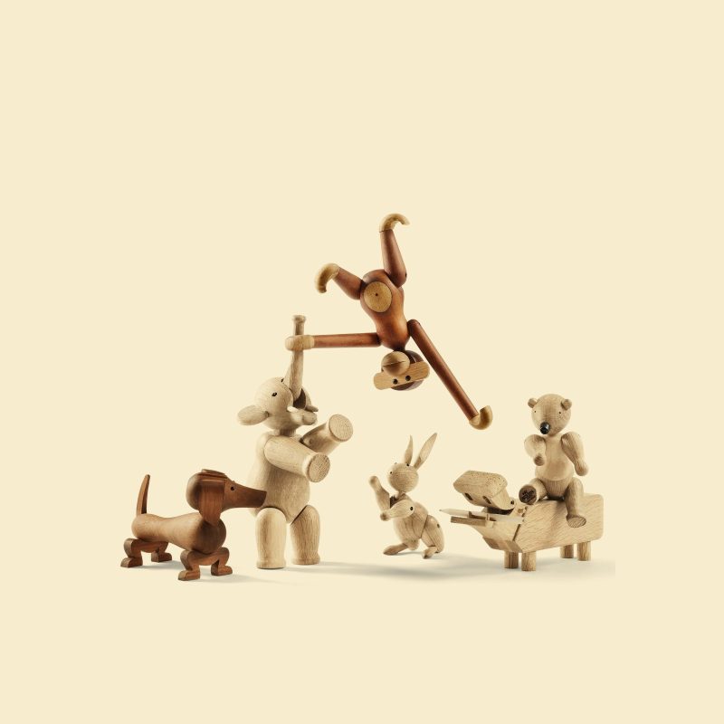 Wooden Animal Figures, Set of 10