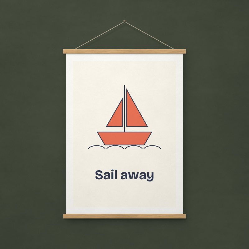 Sail Away Print – A4