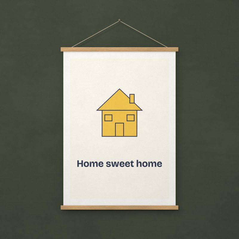 Home Sweet Home Print – A4