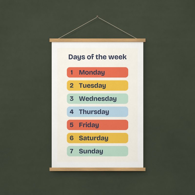 Days of the Week Print – A4
