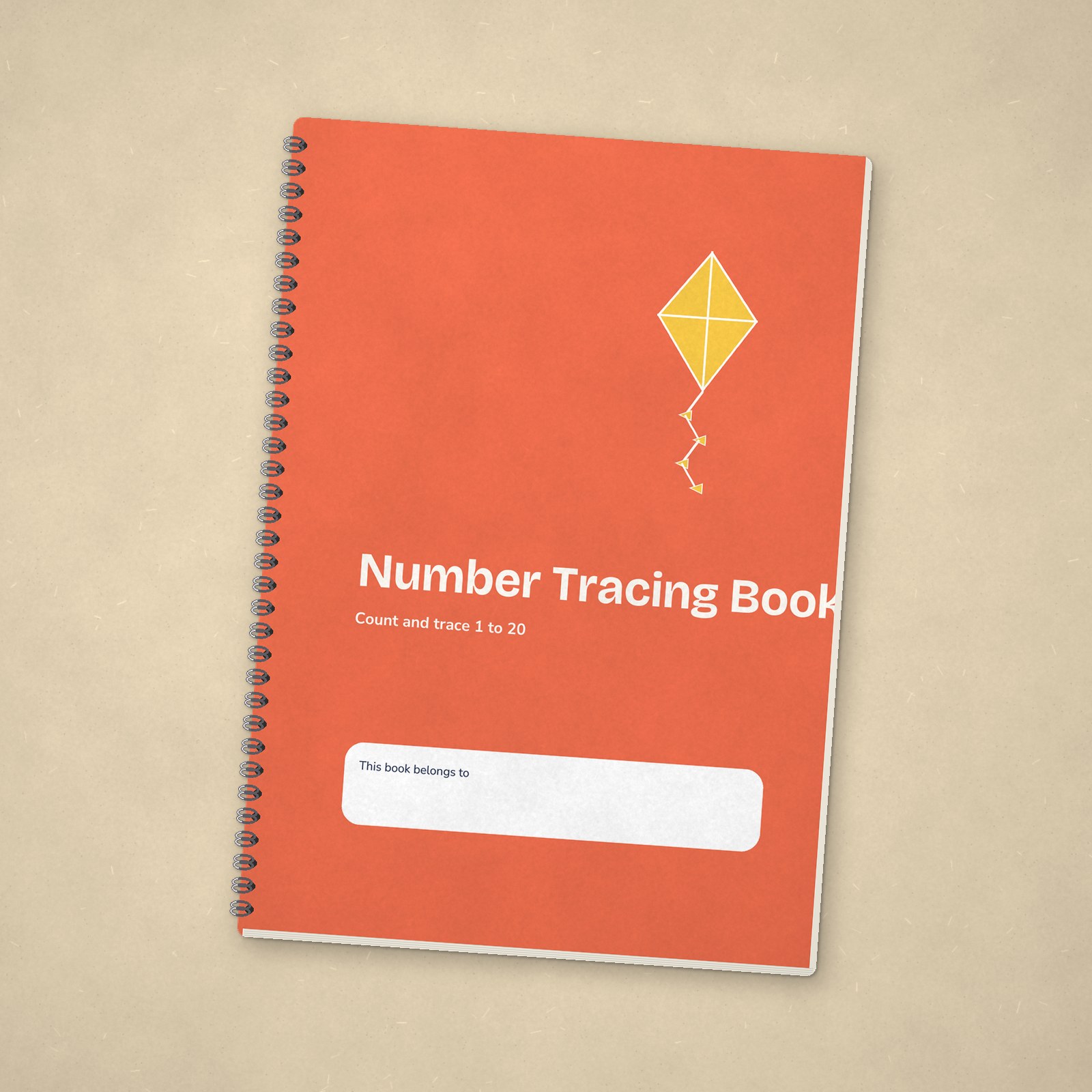 Number Tracing Book – Coral
