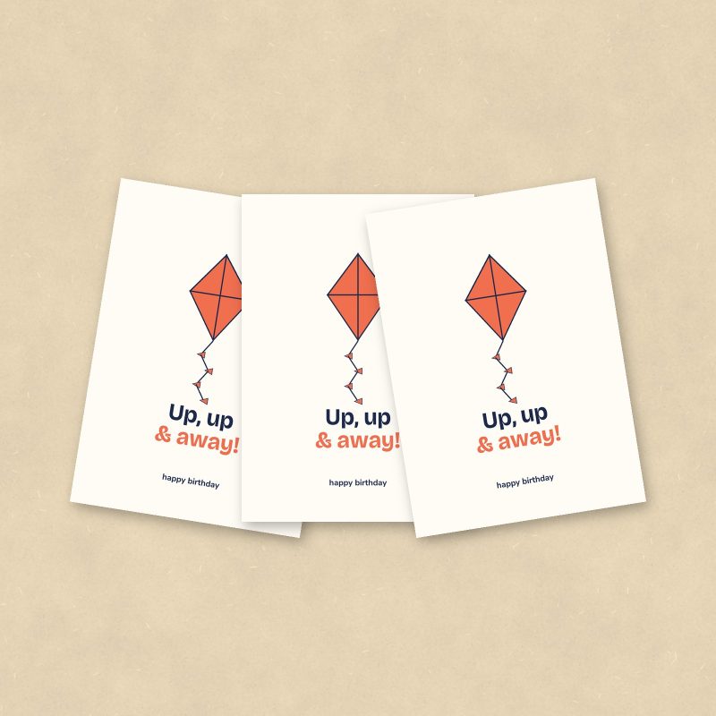 Up, Up & Away Birthday Cards, Set of 10