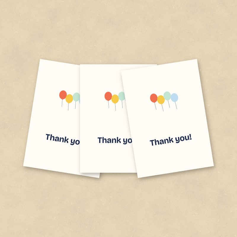 Kids' Thank You Cards, Set of 10