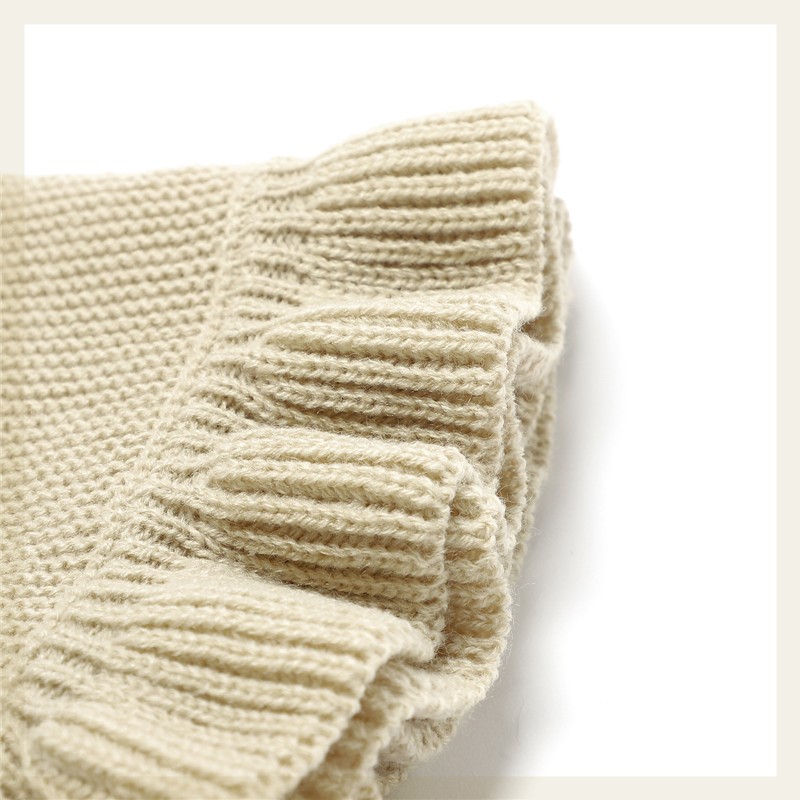 Ruffle Knit Baby Blanket