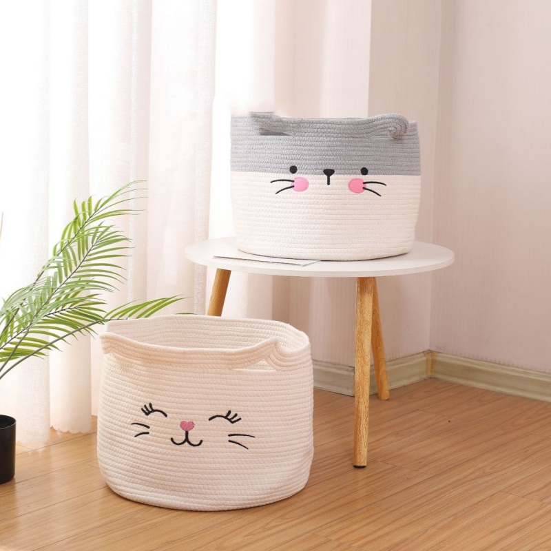 Woven Cotton Storage Basket